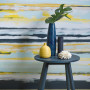 feature wall, blue, blue and yellow, paint effects