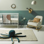 nursery inspiration, green nursery ideas, nursery decor, green feature wall ideas, nursery design 