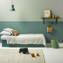 kids bedroom inspiration, childrens bedroom ideas, green bedroom ideas, green feature wall ideas