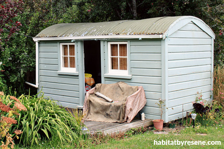sleep-out, cabin, small home, sleep-out makeover, exterior 