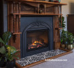 fireplace, original fireplace, living room fireplace, lounge fireplace, brown lounge, taupe grey