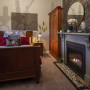 fireplace, master bedroom, bedroom fireplace, brown bedroom, grey bedroom, renovation