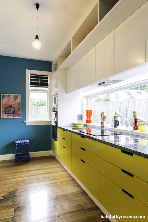 bold kitchen, bright kitchen, yellow kitchen, paint ideas, kitchen trends,