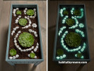 diy, outdoor ideas, garden ideas, glowing pebbles, resene fx nightlight, glow in the dark effect