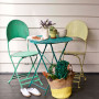 painted furniture, upcycled furniture, cafe inspired, French inspired, outdoor seating 