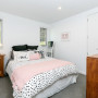 Bedroom, white, paint, interior, pink, grey, wood, light white walls, pastel 