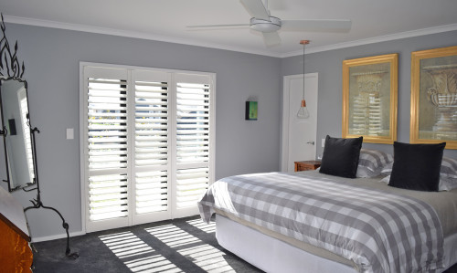 French country, bedroom, grey bedroom, neutrals, grey walls, master bedroom