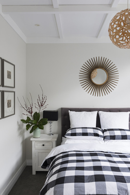 bedroom, white, bungalow, renovating a bungalow, bungalow renovation, resene merino, white bedroom
