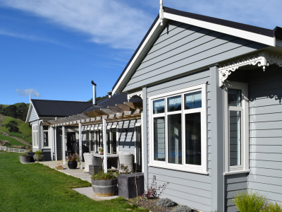 Charlotte and Greg create colourful character in a newly constructed home Charlotte and Greg create colourful character in a newly constructed home
