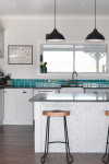 Charlotte and Greg create colourful character in a newly constructed home