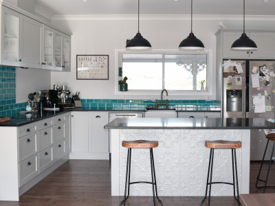 Charlotte and Greg create colourful character in a newly constructed home Charlotte and Greg create colourful character in a newly constructed home