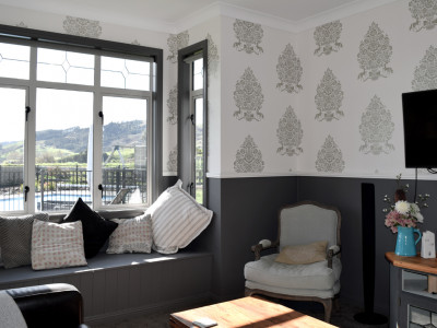 Charlotte and Greg create colourful character in a newly constructed home