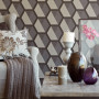 geometric wallpaper, geometric pattern, feature wall, Resene wallpaper