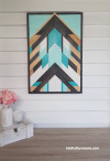 wall art, resene artwork, geometric art, wooden wall art, diy inspiration, resene java, gift idea