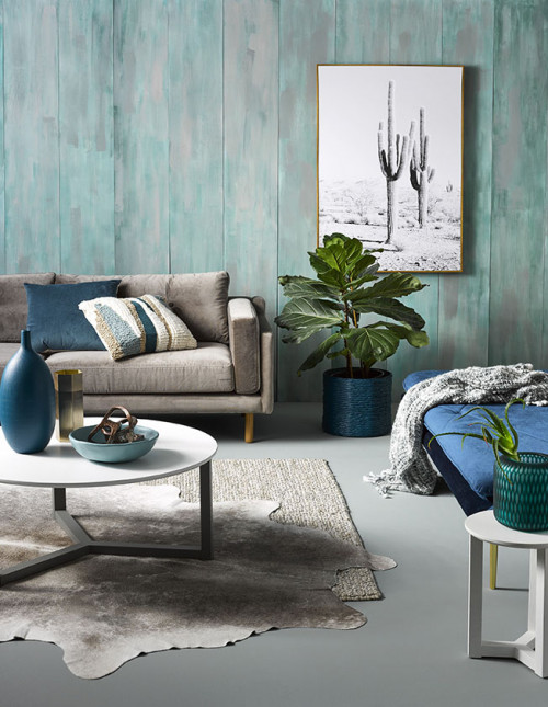 living room, green, feature wall, sea greens