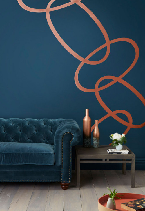 blue, wall, paint effects