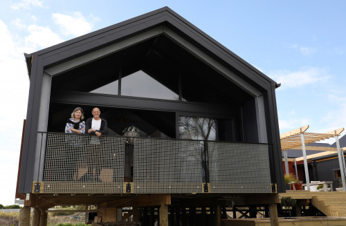 house exterior, black house, black exterior, resene nocturnal, exterior inspiration