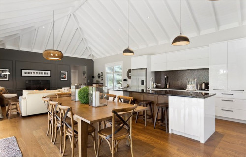 neutral interior ideas, kitchen inspiration, open plan living inspiration, white kitchen ideas