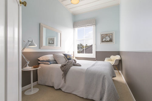 children, blue, bedroom, dado line
