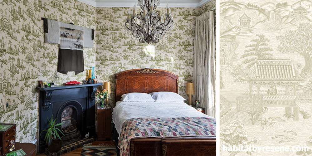 bedroom inspiration, wallpaper inspiration, wallpaper ideas, interior design, bedroom ideas