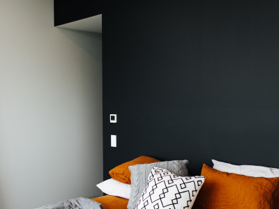 This striking black kitchen is the crown jewel of a contemporary North Otago farmstead This striking black kitchen is the crown jewel of a contemporary North Otago farmstead