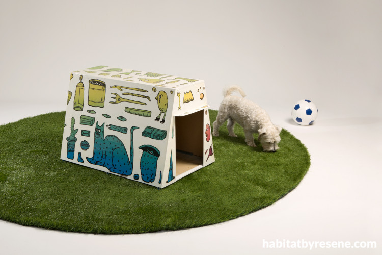 painted dog house, dog home, paint ideas,