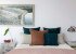 Tuck into this beautiful bedroom painted in Resene Dreamtime photo