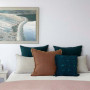bedroom, master bedroom, resene dreamtime, purple bedroom, lilac bedroom, lilac feature wall