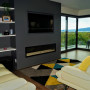 living room inspiration, dark interior ideas, fireplace ideas, grey interior ideas, fireplace design