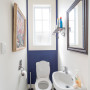 blue, bathroom, french country