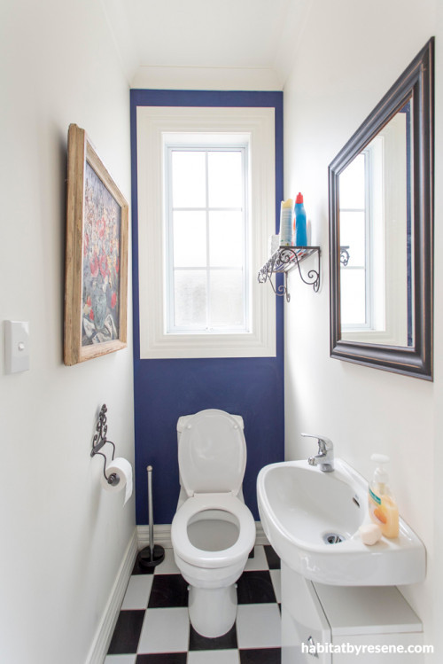 blue, bathroom, french country