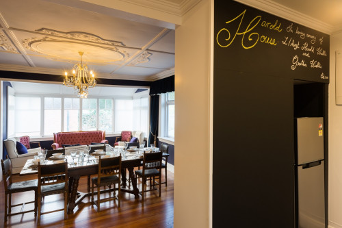 ornate homes, character homes, bed and breakfast, dark interiors, black walls, blackboard paint