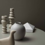 neutrals, vases, grey, brown, table arrangement, styling ideas, design ideas 