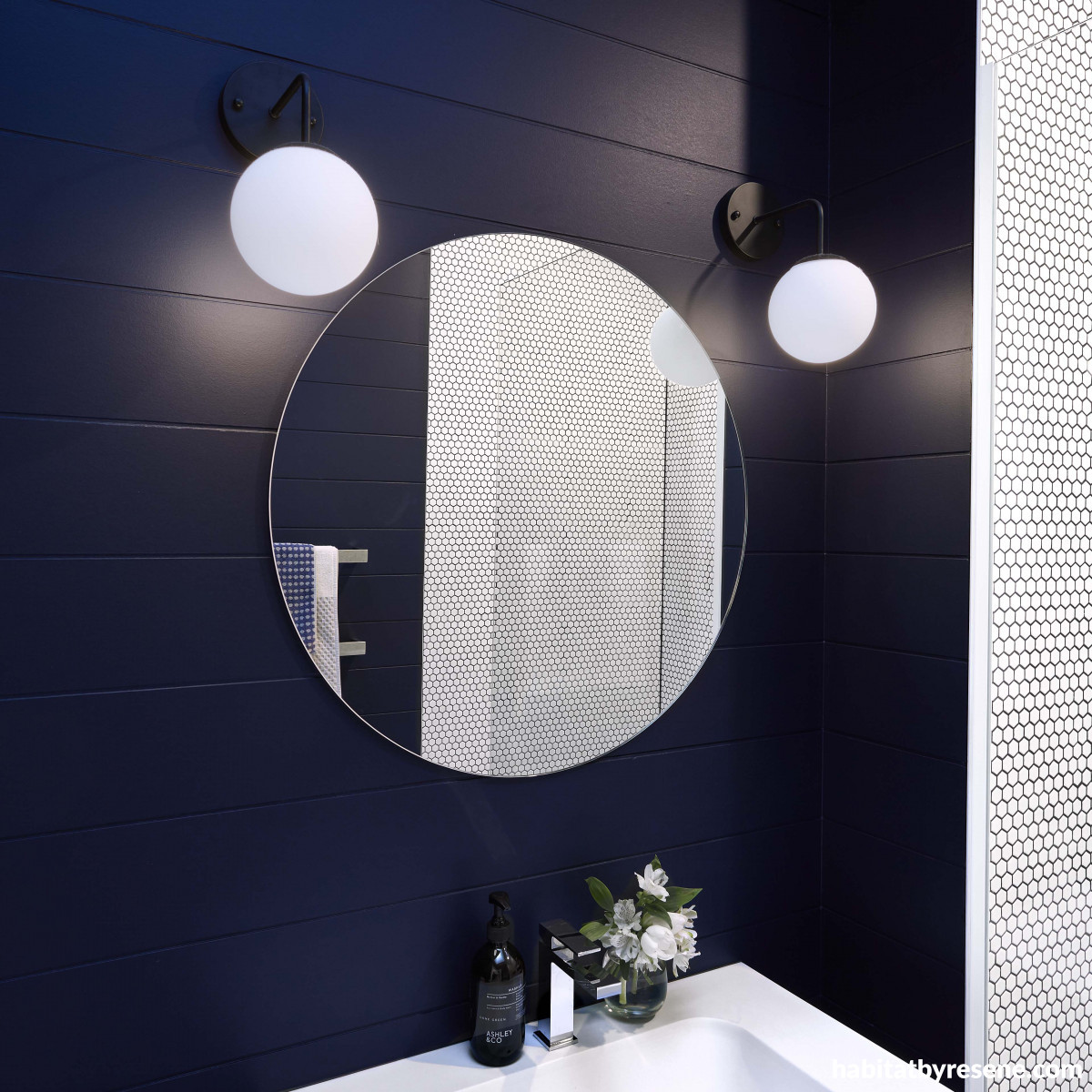 Colour your bathroom bigger Habitat by Resene