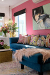 Becky’s colourful Christchurch bungalow gives us something to smile about