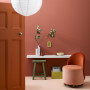 Douglas and Bec, interior, bold, tonal, rose, orange, paint, terracotta, Resene Apple Blossom