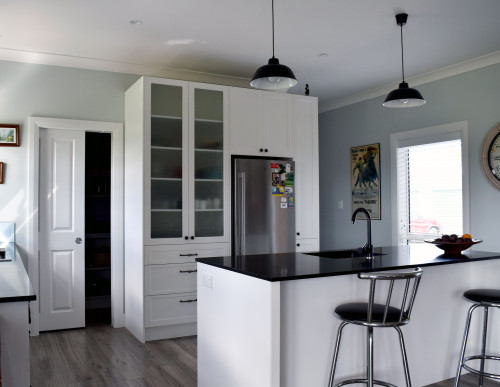 kitchen, black and white, black and white kitchen, kitchen makeover