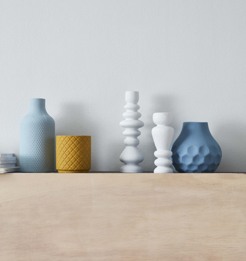 vases, diy vases, painted vases, interior inspiration, blue vases, interior accessories