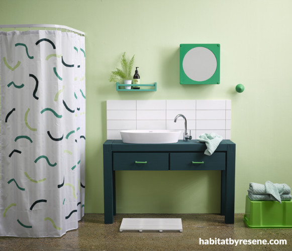 green, bathroom, colour trends