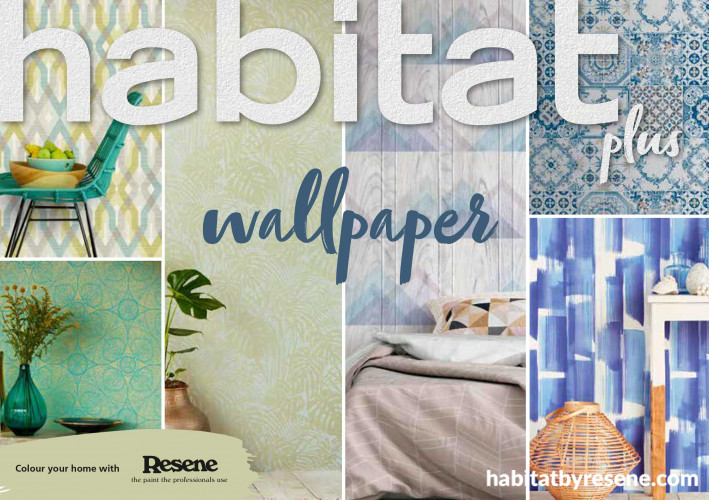 habitat plus, wallpaper, diy, resene