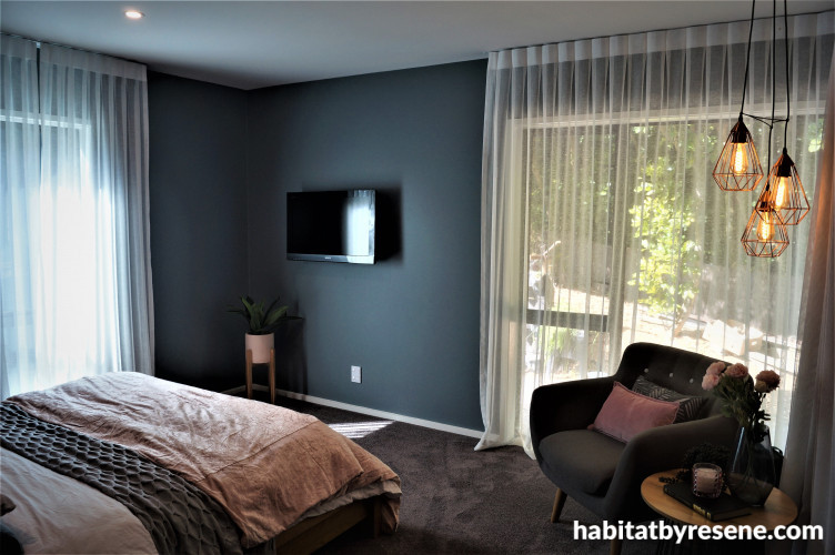 Jen and Dan’s blissful master bedroom sets the stage for more colour to ...