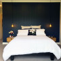 dark blue, bedroom, resene dark side, tongue and groove, gisborne, farmhouse