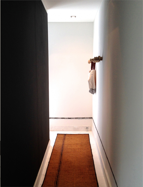 entrance, hall, hallway, black, gravel