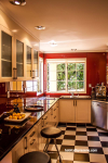 kitchen walls, red, paint ideas, paint trends, bold paint