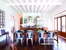 dining room, kitchen, white kitchen, white dining room, open plan living, cottage, heritage