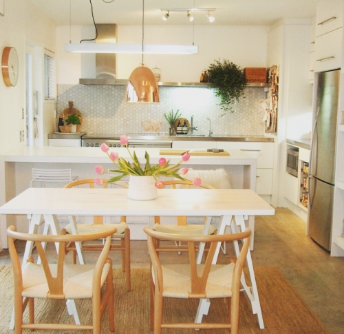 kitchen, white, american oak, paint ideas