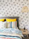 bedroom ideas, bedroom inspiration, wallpaper inspiration, wallpaper ideas, feature wallpaper