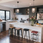 kitchen inspiration, kitchen ideas, black and white kitchen, kitchen design, neutral kitchen, resene