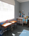 playroom, blue play room, kids room, childrens room, blue interior, resene powder blue