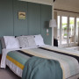 bedroom, guest bedroom, master bedroom, green bedroom, blue bedroom, B&B
